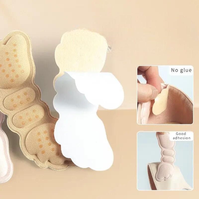 1 pair Butterfly Insole Pair Heel Liner Grips Protector Anti Keep Abreast Heel Pads Foot Care Insert Cushion
