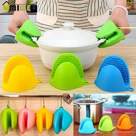 1 Pair Silicone Pot Holder – Heat Resistant Kitchen Gloves