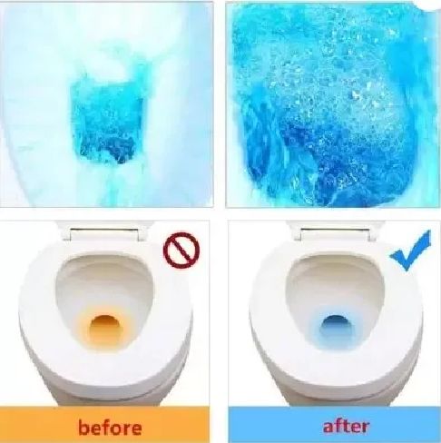 10 Pcs Toilet Cleaner Tablets | Powerful WC Cleaning with Fresh Fragrance | Easy to Use
