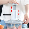 2 Liter Manual Food Chopper | Hand Operated Vegetable & Meat Chopper Machine