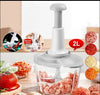 2 Liter Manual Food Chopper | Hand Operated Vegetable & Meat Chopper Machine