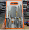 SSPK-6 In 1 Knife Set With Filer And Chopping Board Durable Quality For Daily Kitchen Needs