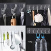 6 Hooks Transparent Self-Adhesive Door & Wall Hangers – Kitchen & Bathroom