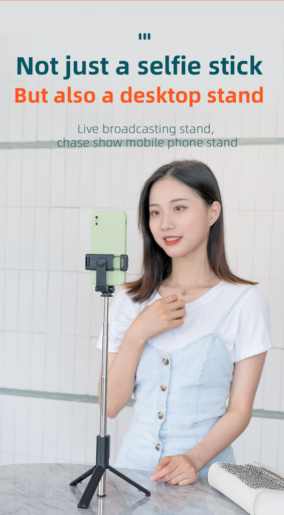 Best 3-in-1 Wireless Selfie Stick R1 / R1S with Light | Tripod Stand & Bluetooth Shutter for TikTok, YouTube, Vlogging & Travel