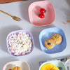 Kitchen Accessories Square Plastic Dinner Plate Set – Set of 10 Pcs