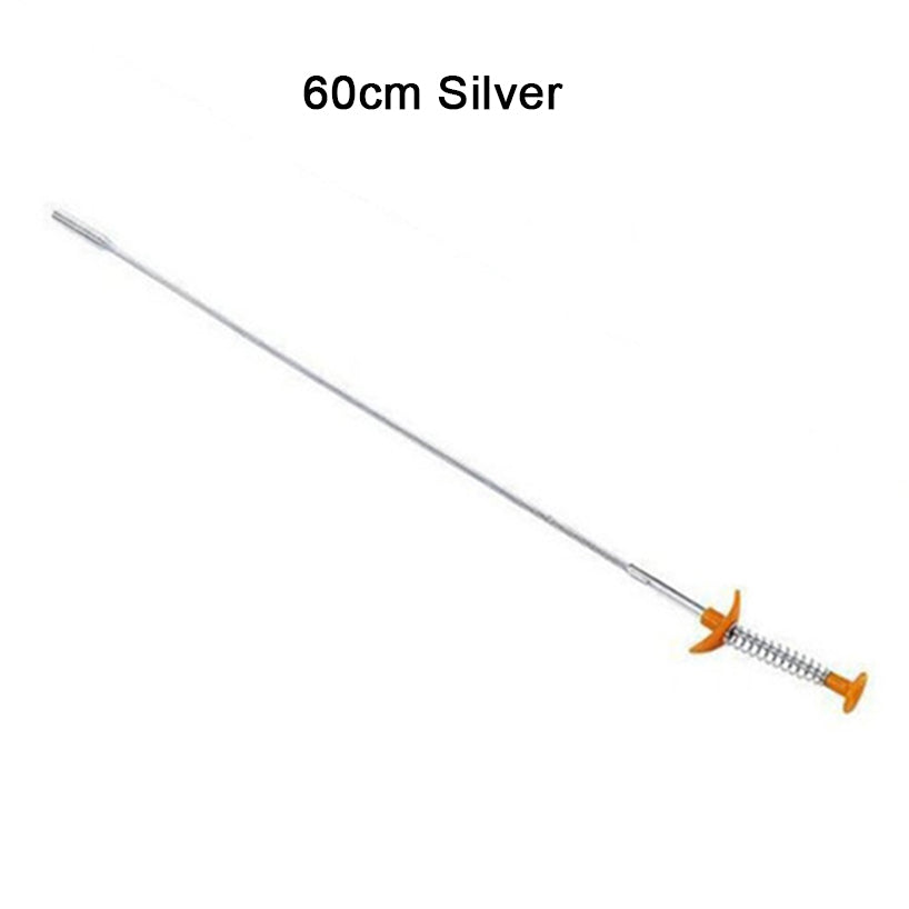 60cm Bendable Drain Cleaner Hook | Sink & Sewer Clog Remover Hair Cleaning Spring Tool