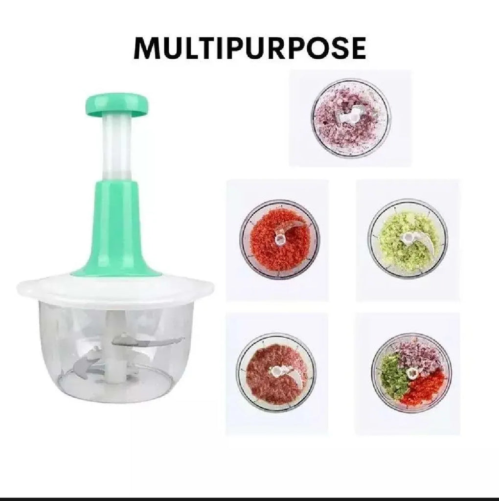 2 Liter Manual Food Chopper | Hand Operated Vegetable & Meat Chopper Machine