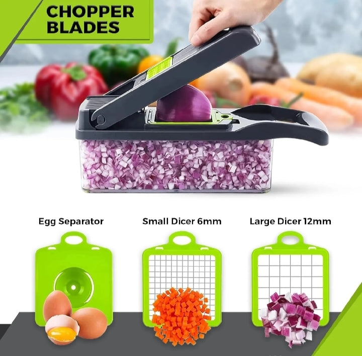 16 in 1 Vegetable Chopper-Slicer-Cutter-Peeler