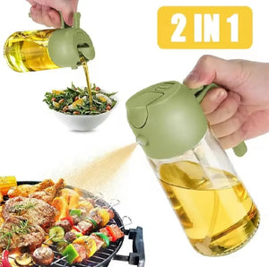 2 in 1 Oil Sprayer & Dispenser Bottle