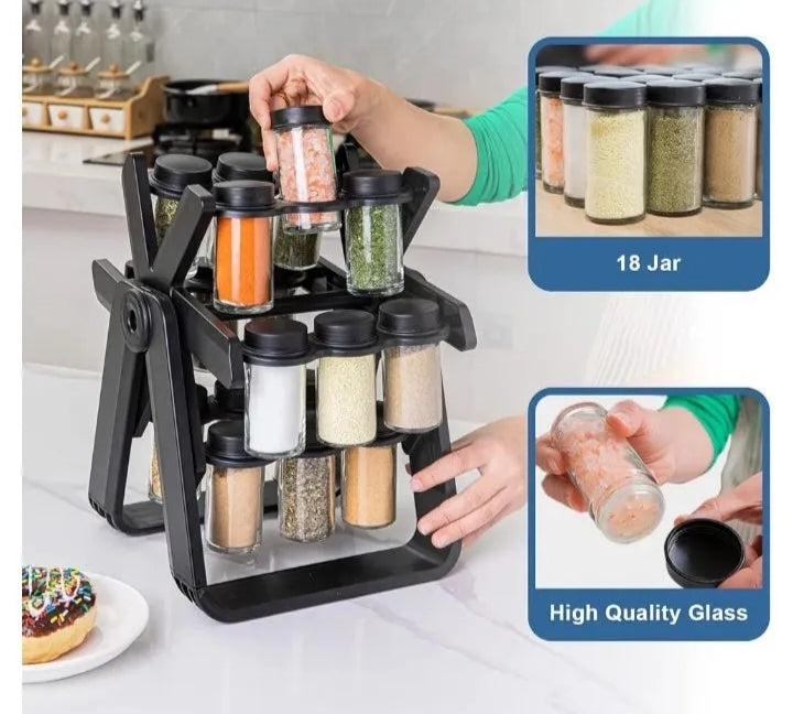 18 Jar Rotating Spice Rack
