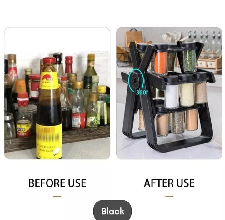 18 Jar Rotating Spice Rack