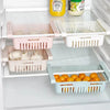 Adjustable Fridge Storage Basket – Expandable Plastic Refrigerator Space Saver Organizer