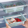 Adjustable Fridge Storage Basket – Expandable Plastic Refrigerator Space Saver Organizer