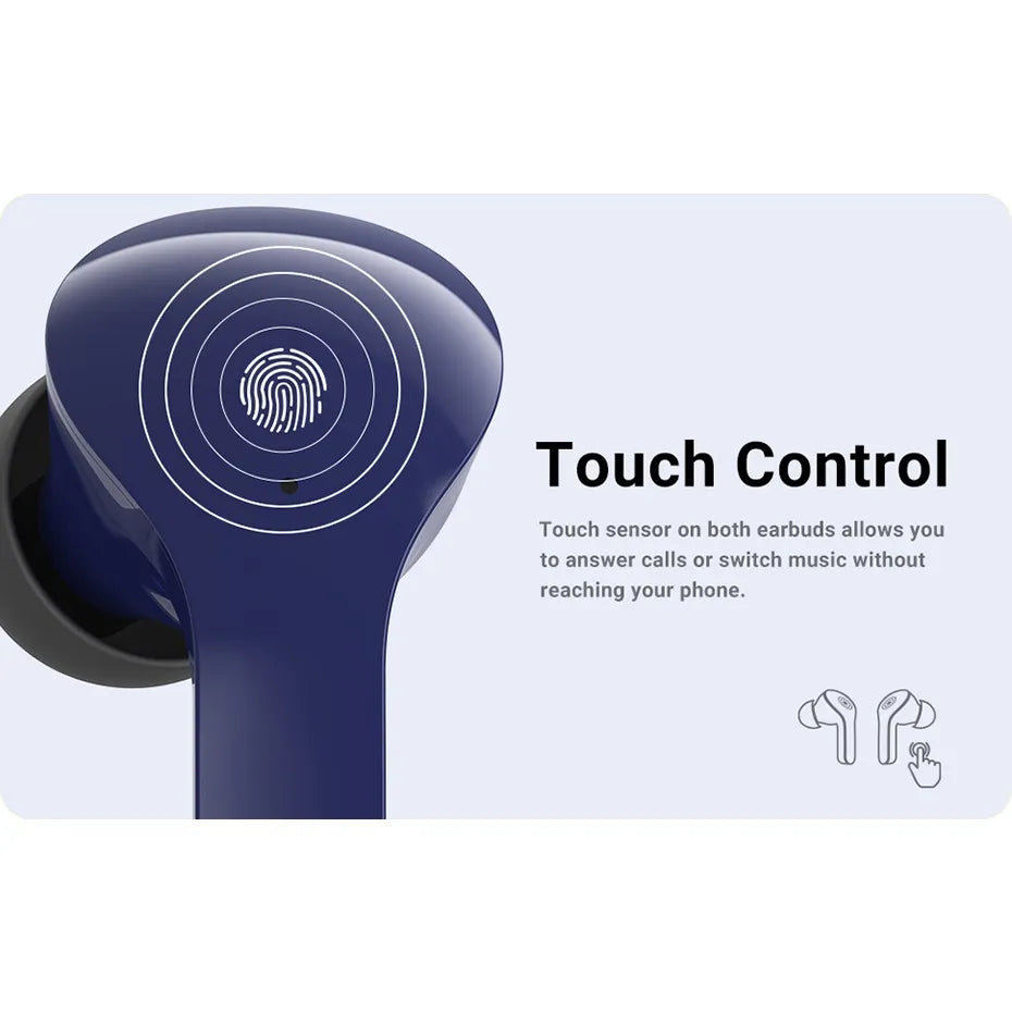 Air31 earbuds With SILICON POUCH wireless crystal Transparent and Bluetooth Air 31Type C