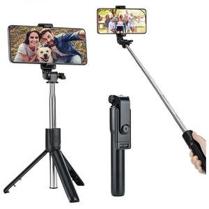 Best 3-in-1 Wireless Selfie Stick R1 / R1S with Light | Tripod Stand & Bluetooth Shutter for TikTok, YouTube, Vlogging & Travel