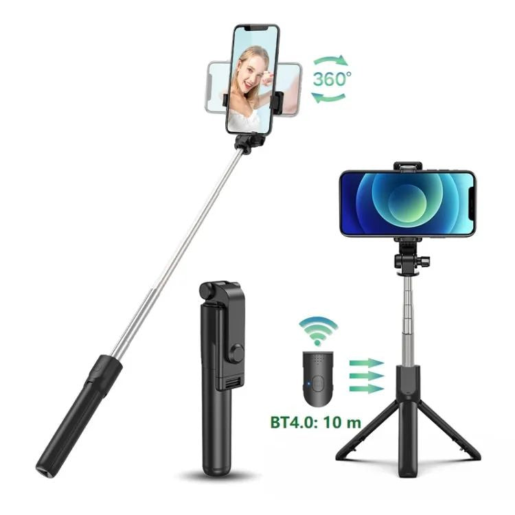 Best 3-in-1 Wireless Selfie Stick R1 / R1S with Light | Tripod Stand & Bluetooth Shutter for TikTok, YouTube, Vlogging & Travel
