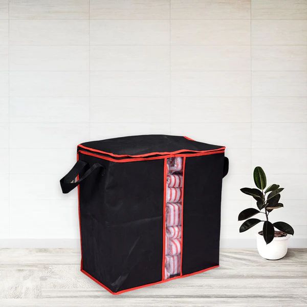 Blanket Bag – Foldable Home Storage Organizer | Waterproof Oxford Fabric, Black