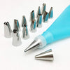 Cakeware 15 Piece Cake Decorating Set Frosting Icing Piping Bag Tips With Steel Nozzles