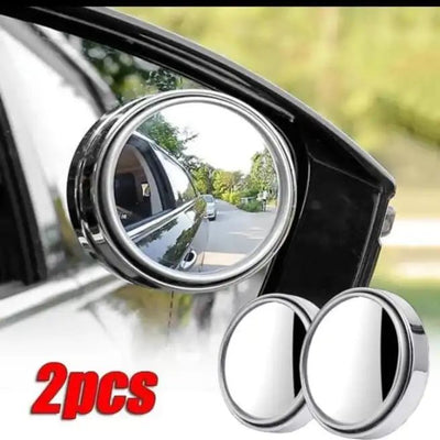 2 Pcs Car Round 360° Blind Spot Rear View Side Mirror – Wide Angle Original Glass