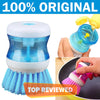 Self Dispensing Soap Dishwashing Brush | Kitchen Scrub Pot Cleaning Brush With Liquid Soap Dispenser