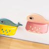 Fish Shape Soap Box – Wall Mounted Self-Adhesive Bathroom Soap Holder Rack