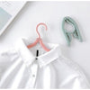 Foldable Plastic Travel Hangers (Pack of 4) | Portable Space-Saving Clothes Hanger for Home & Travel