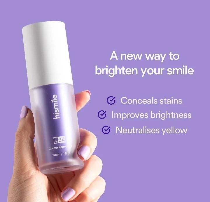 Hismile V34 Purple Whitening Toothpaste – Remove Stains, Brighten Teeth & Freshen Breath