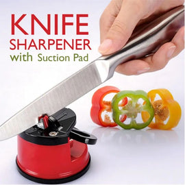 Kitchen Knife Sharpener – Two Stage Tungsten Carbide with Non-Slip Suction Cup