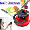 Kitchen Knife Sharpener – Two Stage Tungsten Carbide with Non-Slip Suction Cup