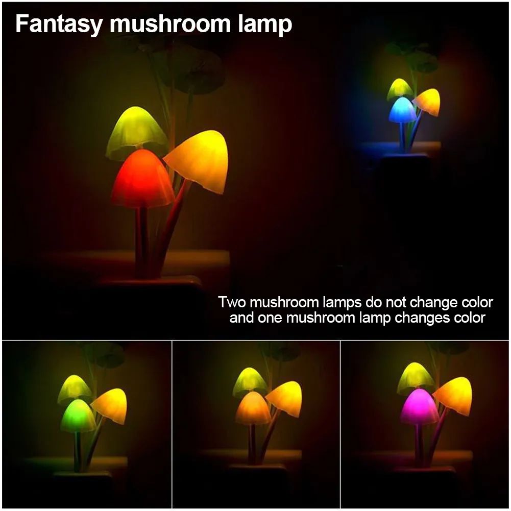 Mushroom Wall Sensor Night Light – Dream Fungus Induction Lamp for Bedroom & Home Decoration