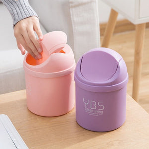 Mini Desktop Dustbin | Small Table Trash Can for Car, Office, Home, Kitchen & Study Desk Garbage Bin