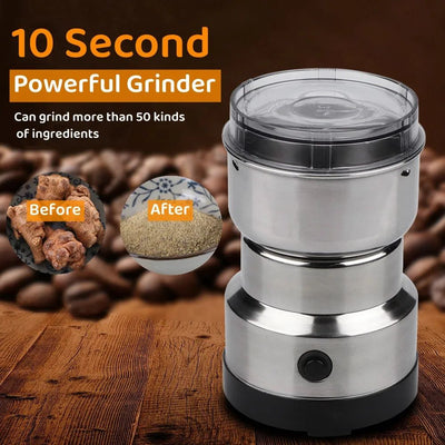 Raf Mini Electric Grinder Stainless Steel Coffee & Spice Grinder Machine 220V | Masala, Beans & Dry Food Grinding