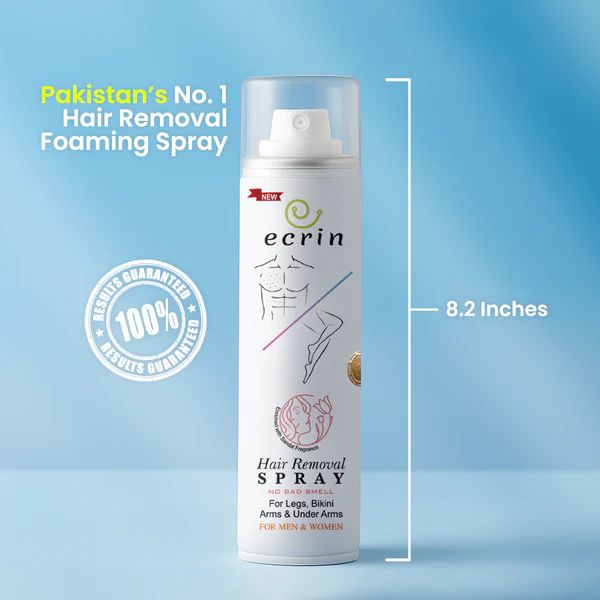 Original Ecrin Hair Removal Foaming Spray 200ml | Advanced Formula with Refreshing Fragrance