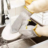 Steel Wire Dishwashing Gloves – Waterproof, Heat Resistant & Reusable Kitchen Cleaning Gloves