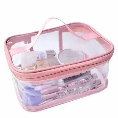 NEW Transparent Waterproof Square Cosmetics Organizer – Mix Random Colors