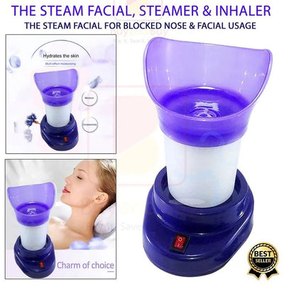Shinon 2-in-1 Steam Facial Steamer & Inhaler | Nose Block Relief, Skin Care & Humidifier Tool