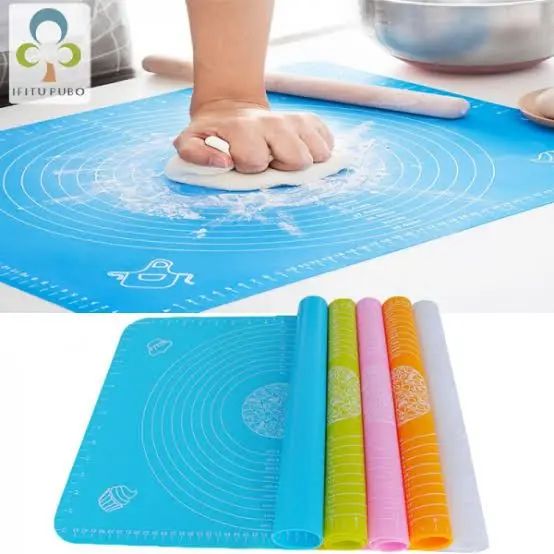 Silicone Baking Roti Mat with Measurements – Non-Stick, Heat Resistant Dough Rolling & Kneading Pad
