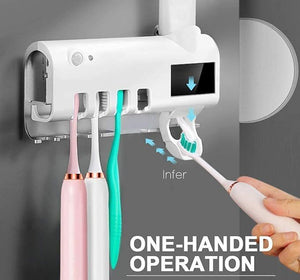 Smart UV Toothbrush Holder and Toothpaste Dispenser