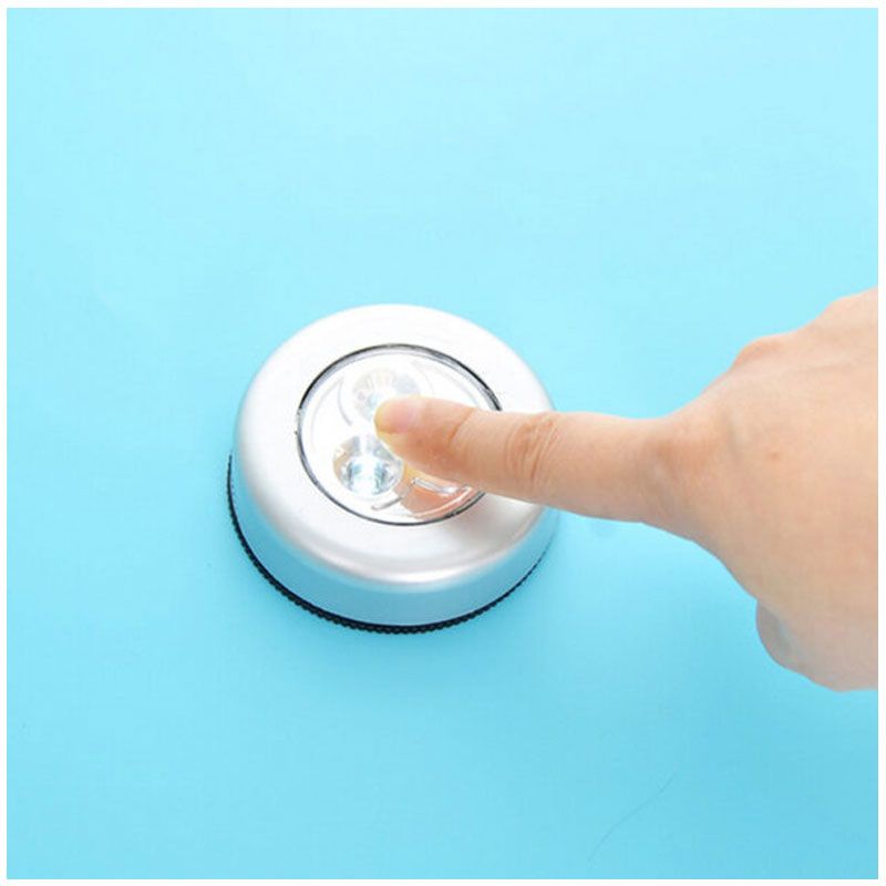 Tap 3 LED Light Cell Operated | Wireless Push Touch Night Lamp for Home, Kitchen & Wardrobe