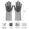 Washing Gloves Silicone Waterproof Insulated Gloves Bathroom Kitchen and Bathroom Cleaning Car Wash Multi-purpose Gloves