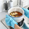 Washing Gloves Silicone Waterproof Insulated Gloves Bathroom Kitchen and Bathroom Cleaning Car Wash Multi-purpose Gloves