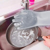 Washing Gloves Silicone Waterproof Insulated Gloves Bathroom Kitchen and Bathroom Cleaning Car Wash Multi-purpose Gloves